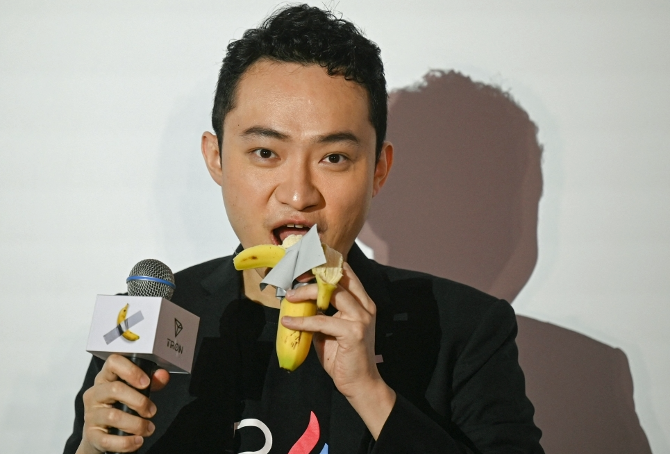 Crypto boss buys banana artwork for $6.2M - and eats it