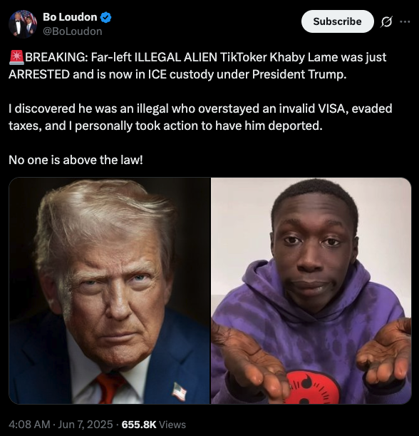 Most-followed TikTok star Khaby Lame detained by ICE amid Trump immigration crackdown 19 Most-followed TikTok star Khaby Lame detained by ICE amid Trump immigration crackdown