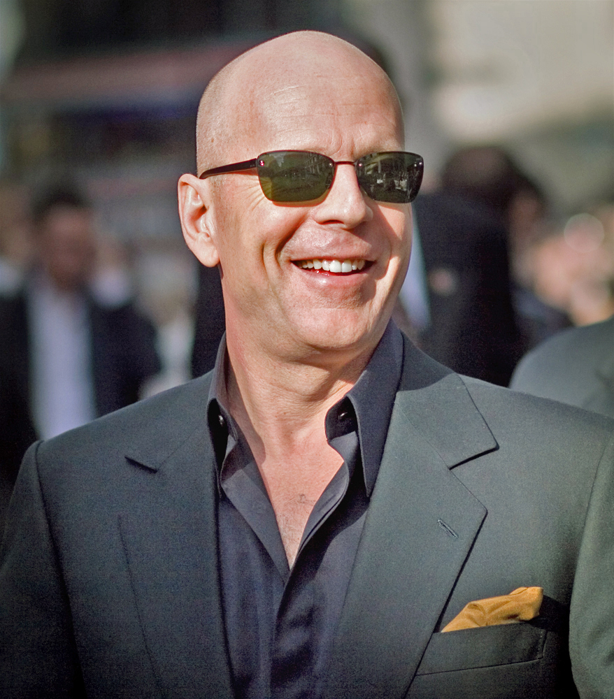 Bruce Willis at a film premiere in London in 2007